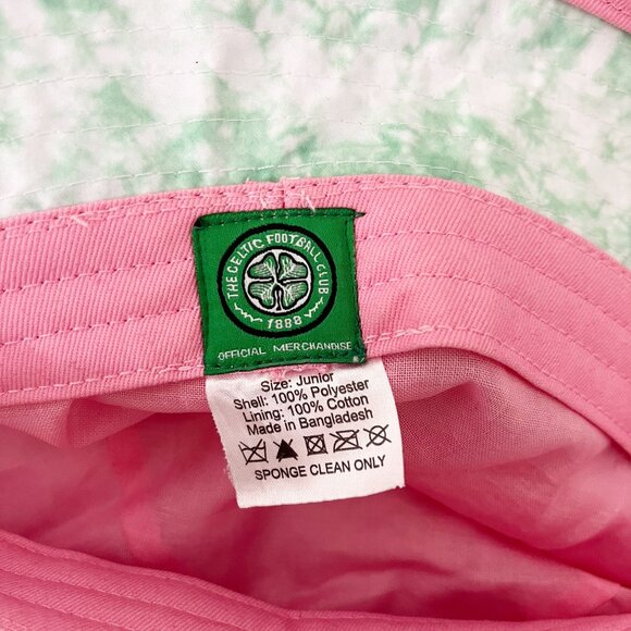 NEW Celtic FC Green & Pink Tie Dye Bucket Hat Size Juniors - Picture 3 of 3